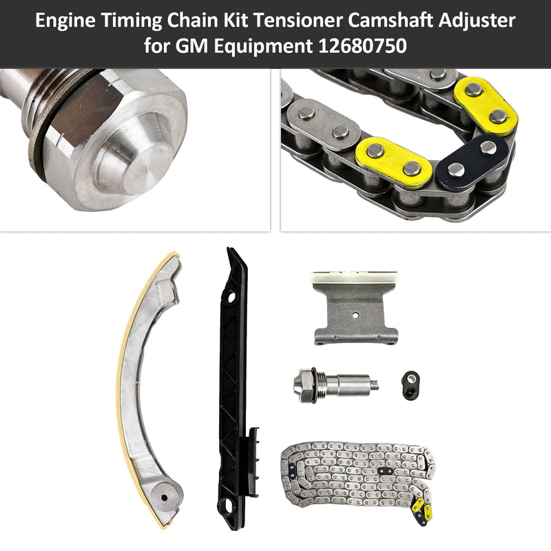 12680750 Engine Timing Chain Kit Tensioner Camshaft Adjuster for GM Equipment