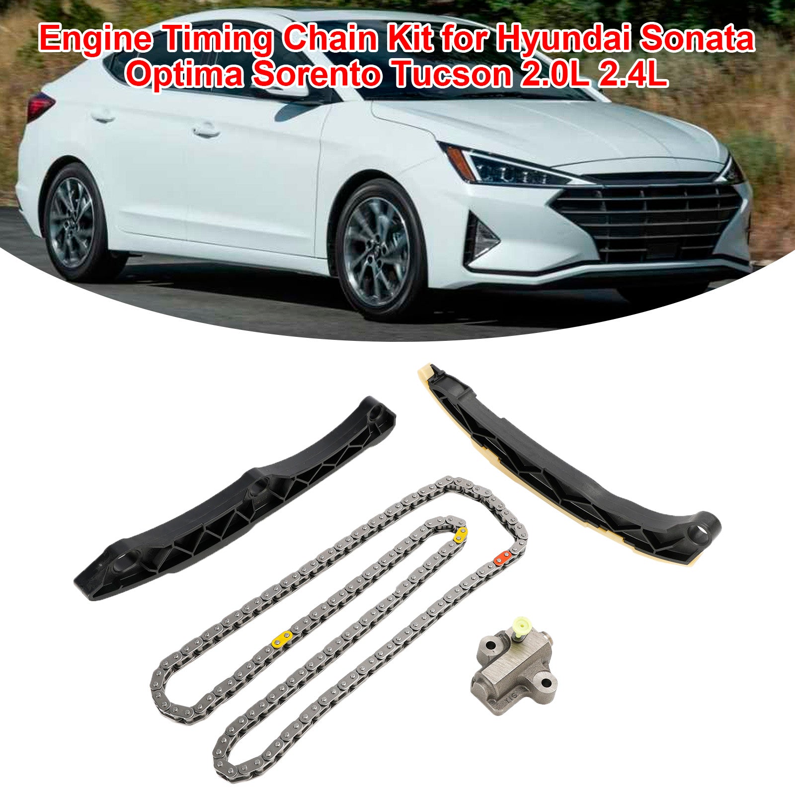 Hyundai Sonata Optima Sorento Tucson 2.0L 2.4L Engine Timing Chain Kit