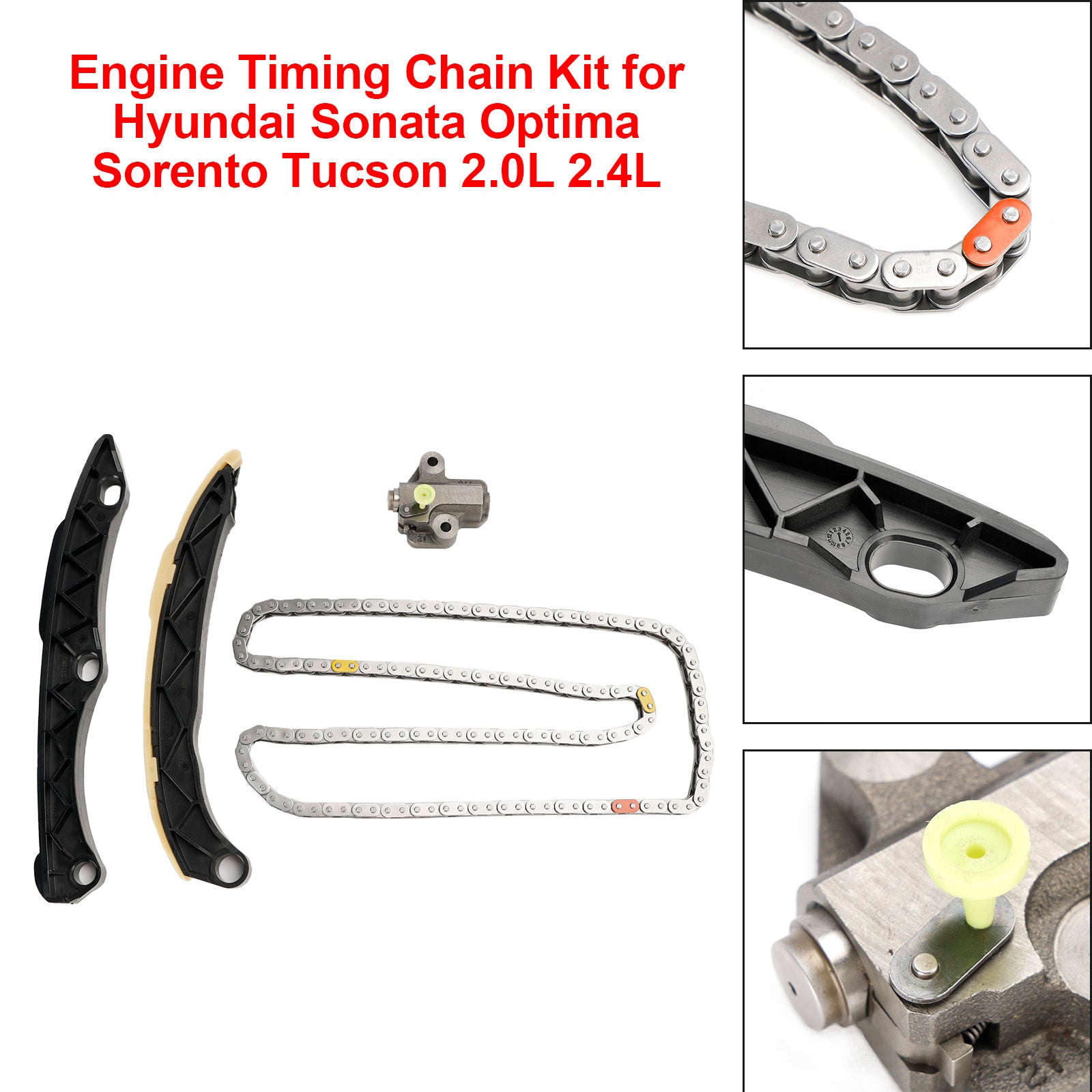 Hyundai Sonata Optima Sorento Tucson 2.0L 2.4L Engine Timing Chain Kit