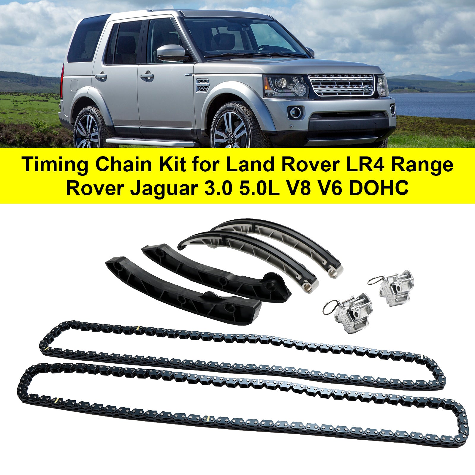 2010-2016 Land Rover LR4 / Discovery 4 Timing Chain Kit DOHC LR051008 LR072638 LR051011 LR051012 LR051013 LR032048 Fedex Express