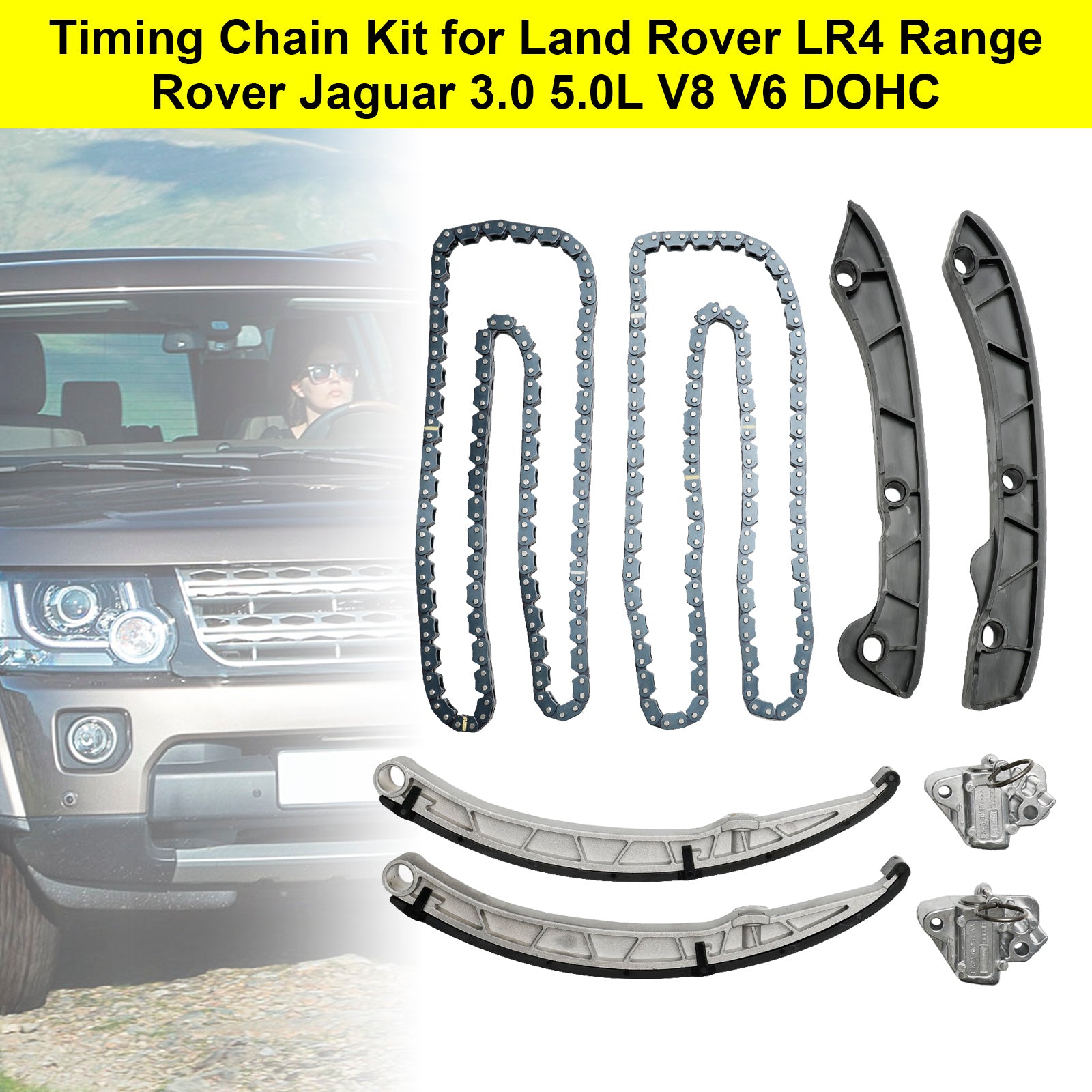 2010-2016 Land Rover LR4 / Discovery 4 Timing Chain Kit DOHC LR051008 LR072638 LR051011 LR051012 LR051013 LR032048 Fedex Express