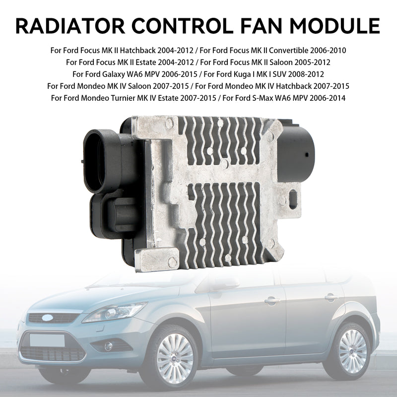 Módulo de ventilador de Control de radiador 1477218 compatible con Ford Focus MK II/IV 6W1Z8B658AC