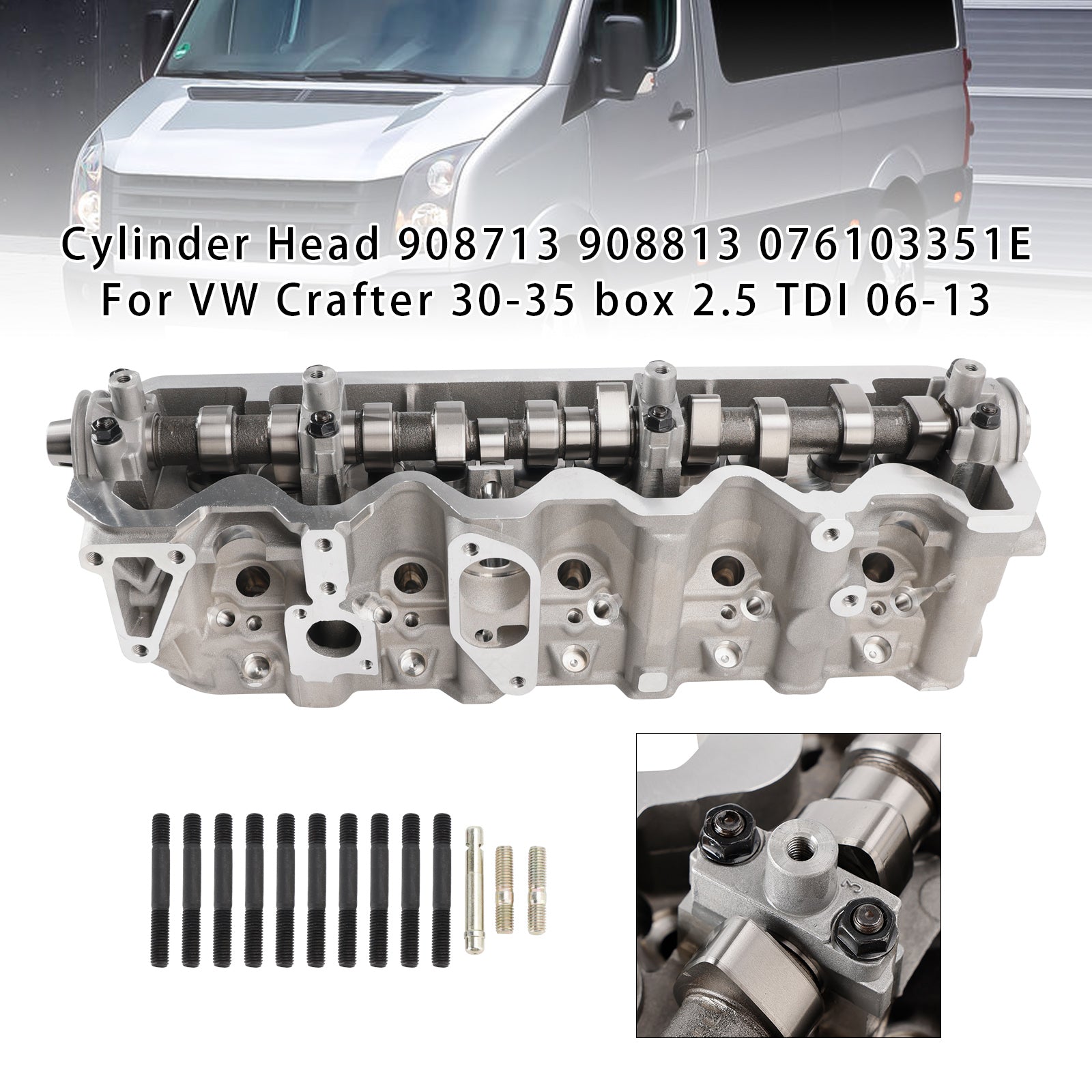 2006-2013 VW Crafter 30-35 2E 2F 2.5 TDI 실린더 헤드 908713 908813 076103351E 908713