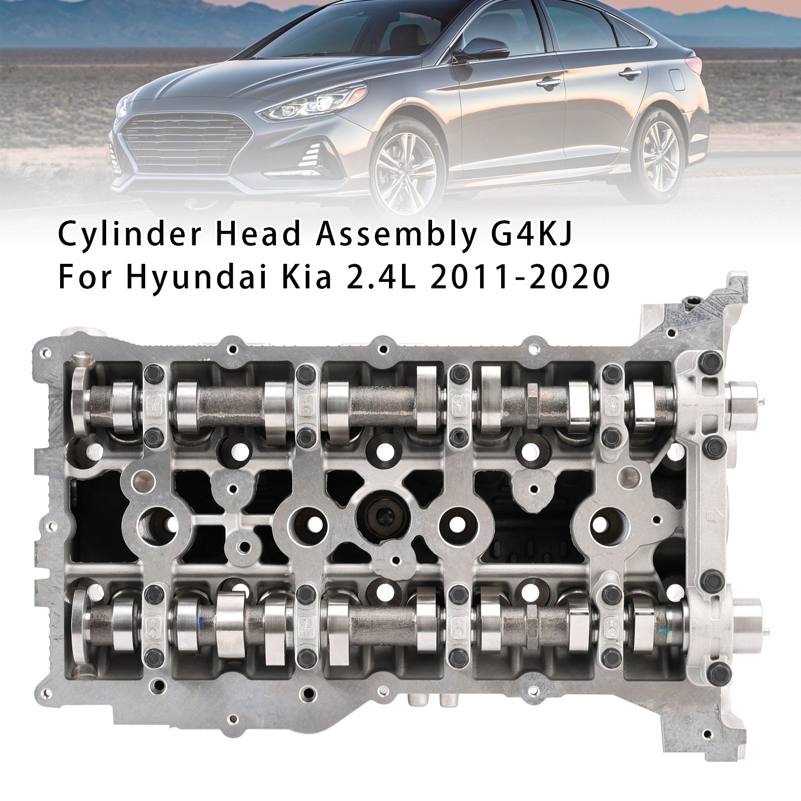 Cylinder Head Assembly w/Head Gasket Bolts Kit G4KJ For Hyundai Kia 2.4L 11-2020