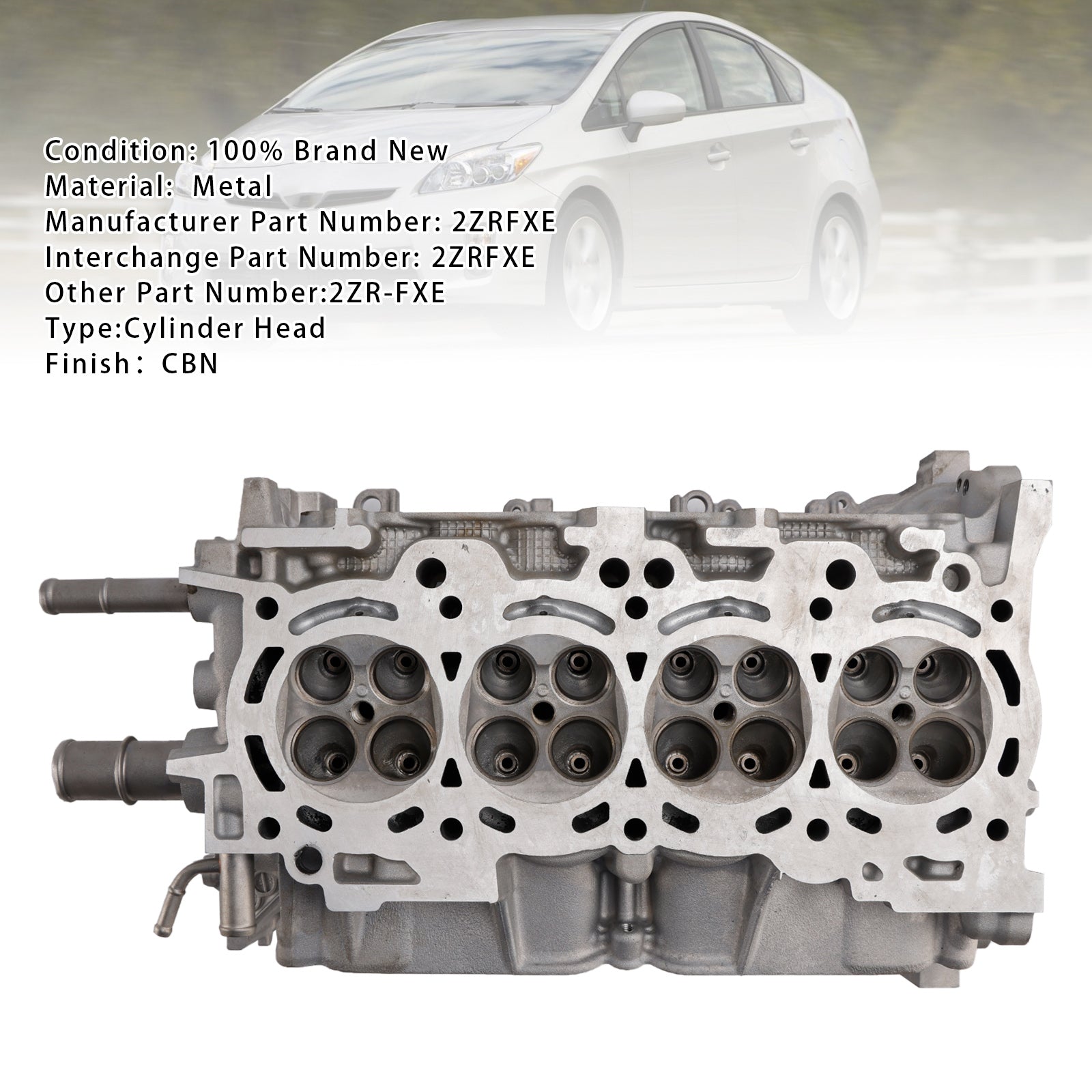 2010-2016 Prius Toyota 1.8 Cylinder Head 2ZRFXE