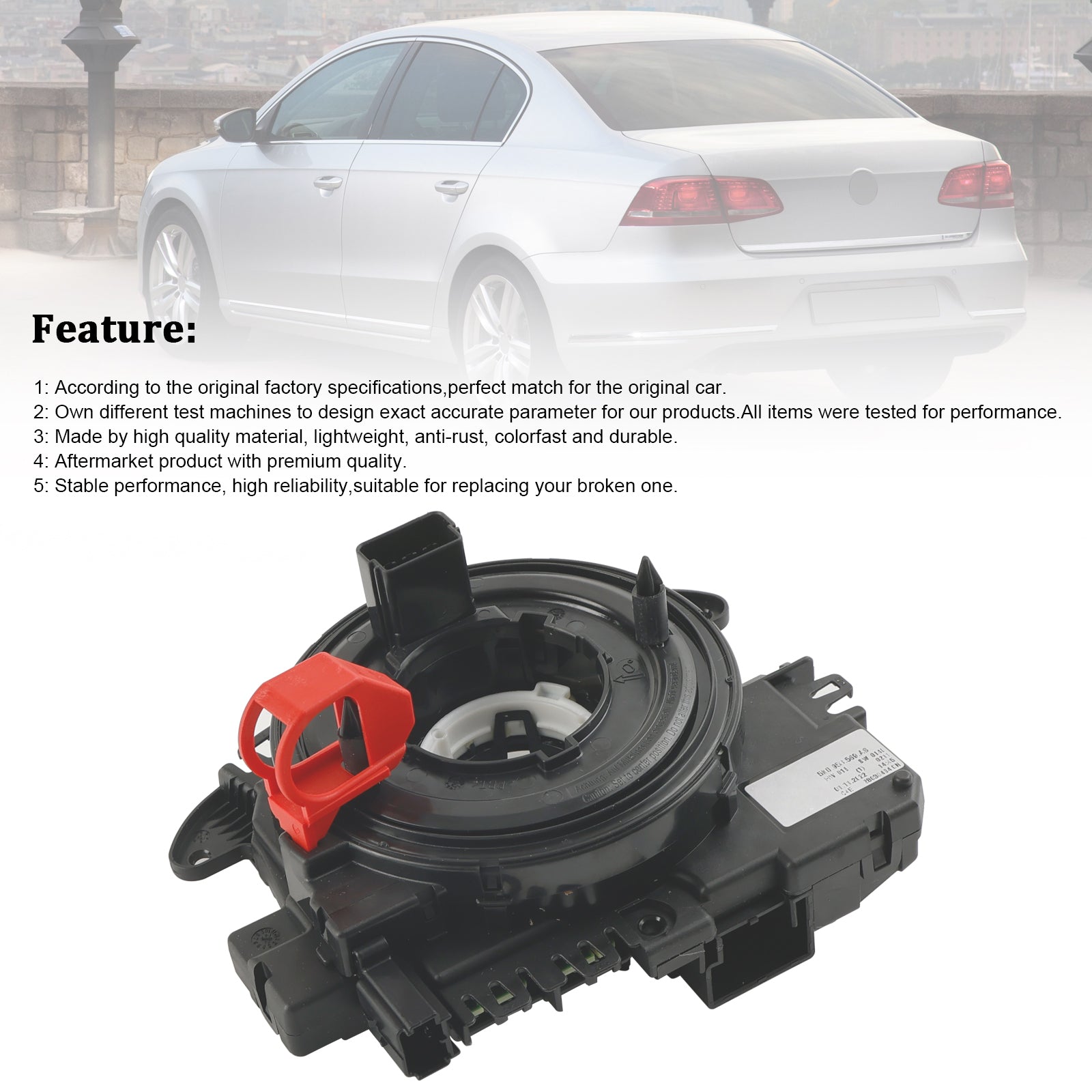 Módulo de control de crucero con resorte de reloj VW CC 2012-2017 5K0953569AS 5K0953569T