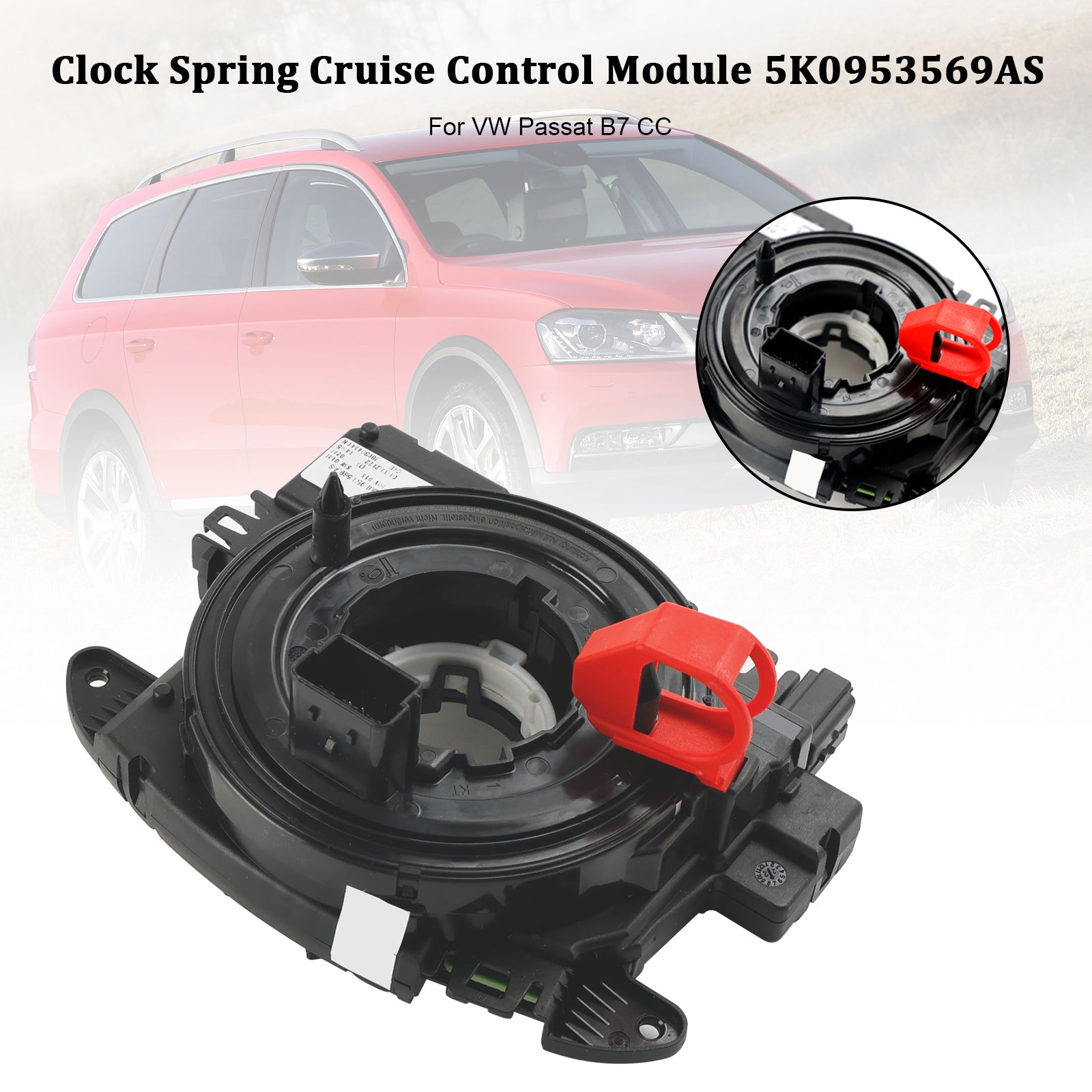 Módulo de control de crucero con resorte de reloj VW CC 2012-2017 5K0953569AS 5K0953569T