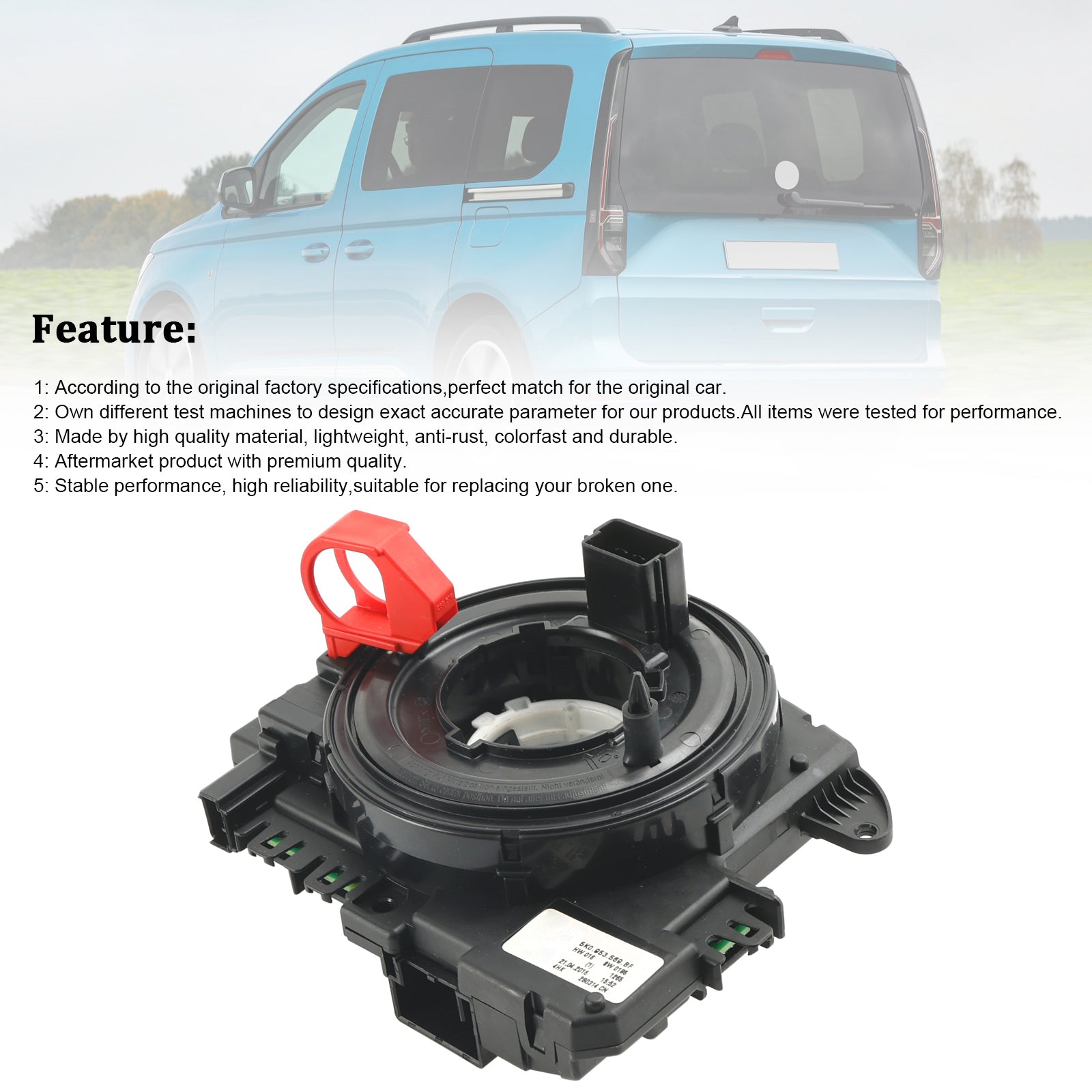 5K0953569BF VW Sharan Syncro 4motion 2016-2023 Cruise Control Clock Spring Module 5K0953569BC