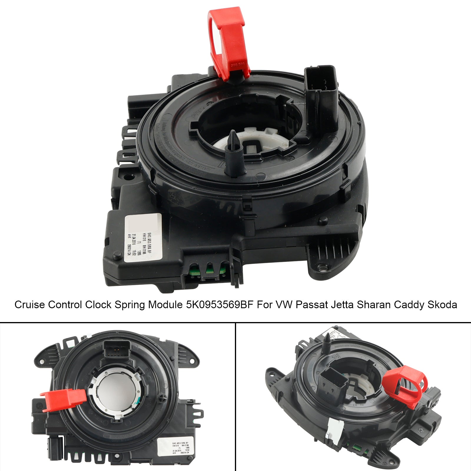 5K0953569BF VW Sharan Syncro 4motion 2016-2023 Cruise Control Clock Spring Module 5K0953569BC