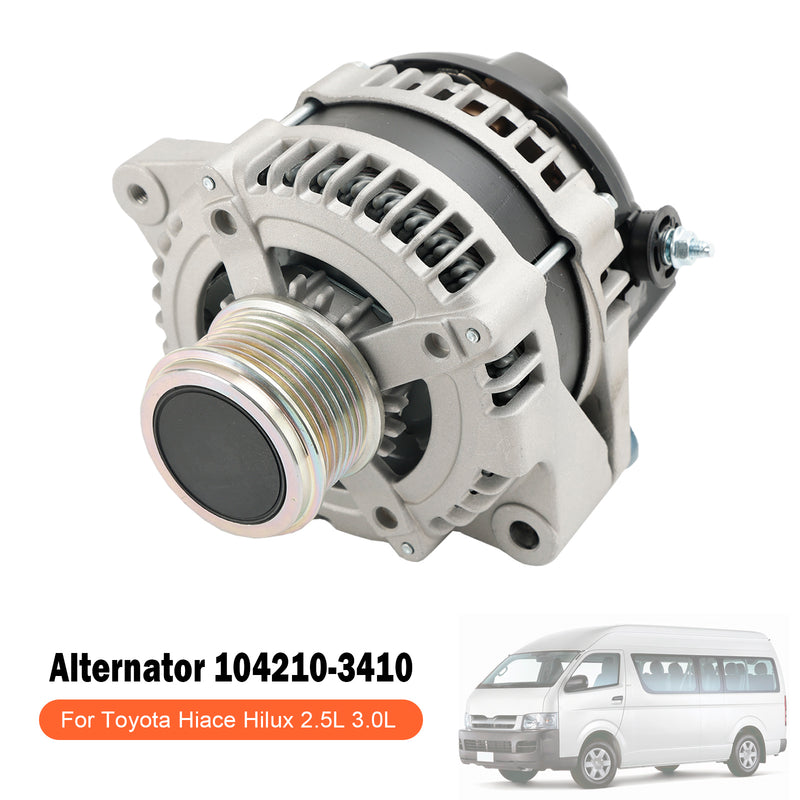 Alternador 104210-3410 para Toyota Hilux Hiace Landcruiser Prado 2.5L 3.0L