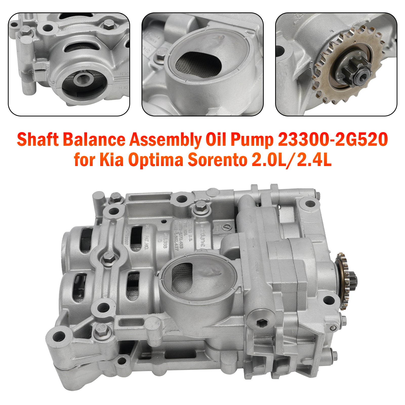 2010-2014 Kia Optima Sorento 2.0L/2.4L Shaft Balance Assembly Oil Pump 23300-2G520 23300-25922
