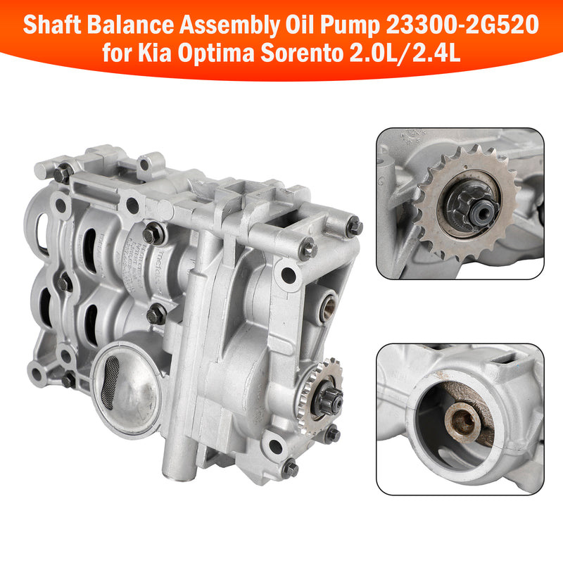 2010-2014 Kia Optima Sorento 2.0L/2.4L Shaft Balance Assembly Oil Pump 23300-2G520 23300-25922