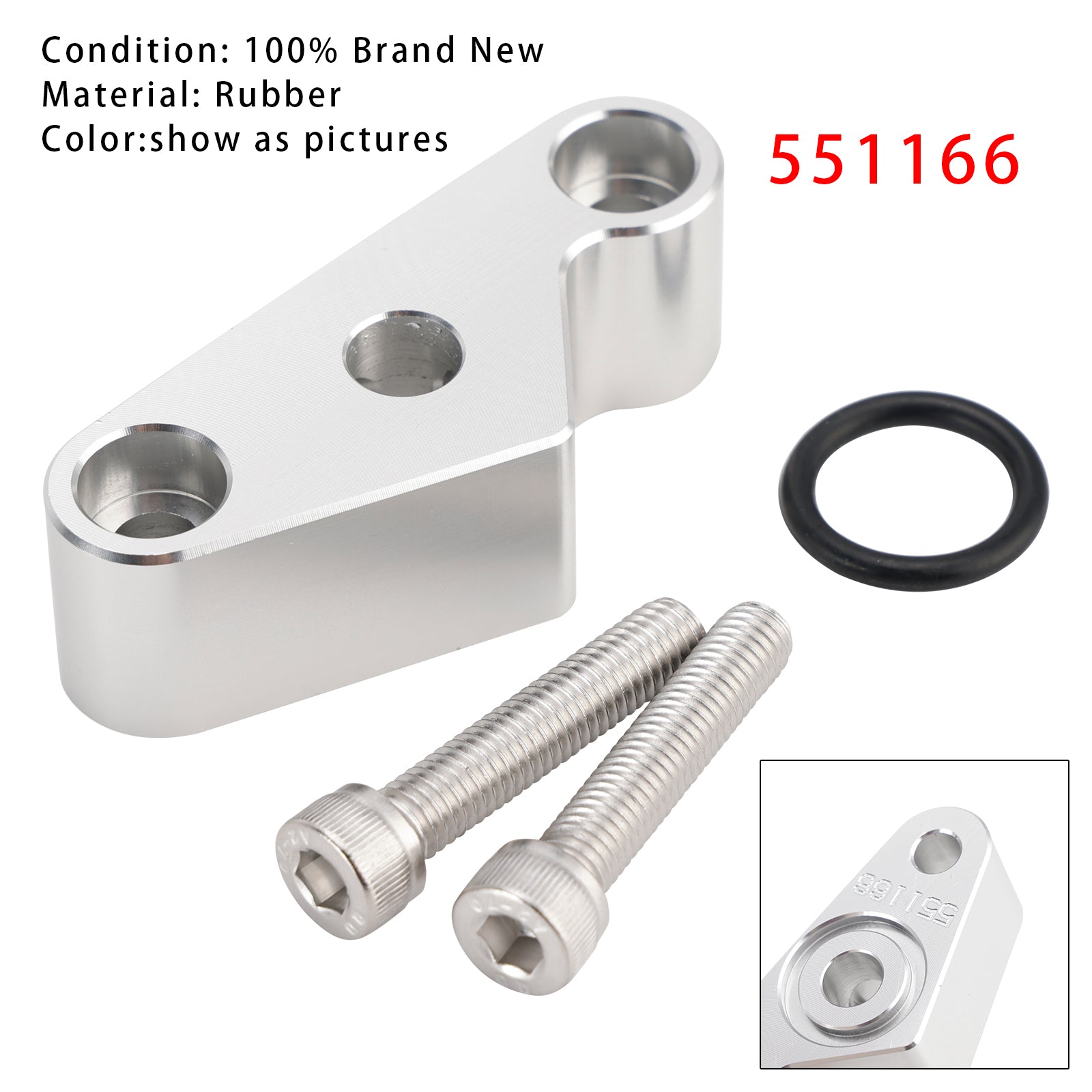 Oil Pressure Sensor Adapter Port 551166 For Gen 5 LT Valley Pan - M12-1.75