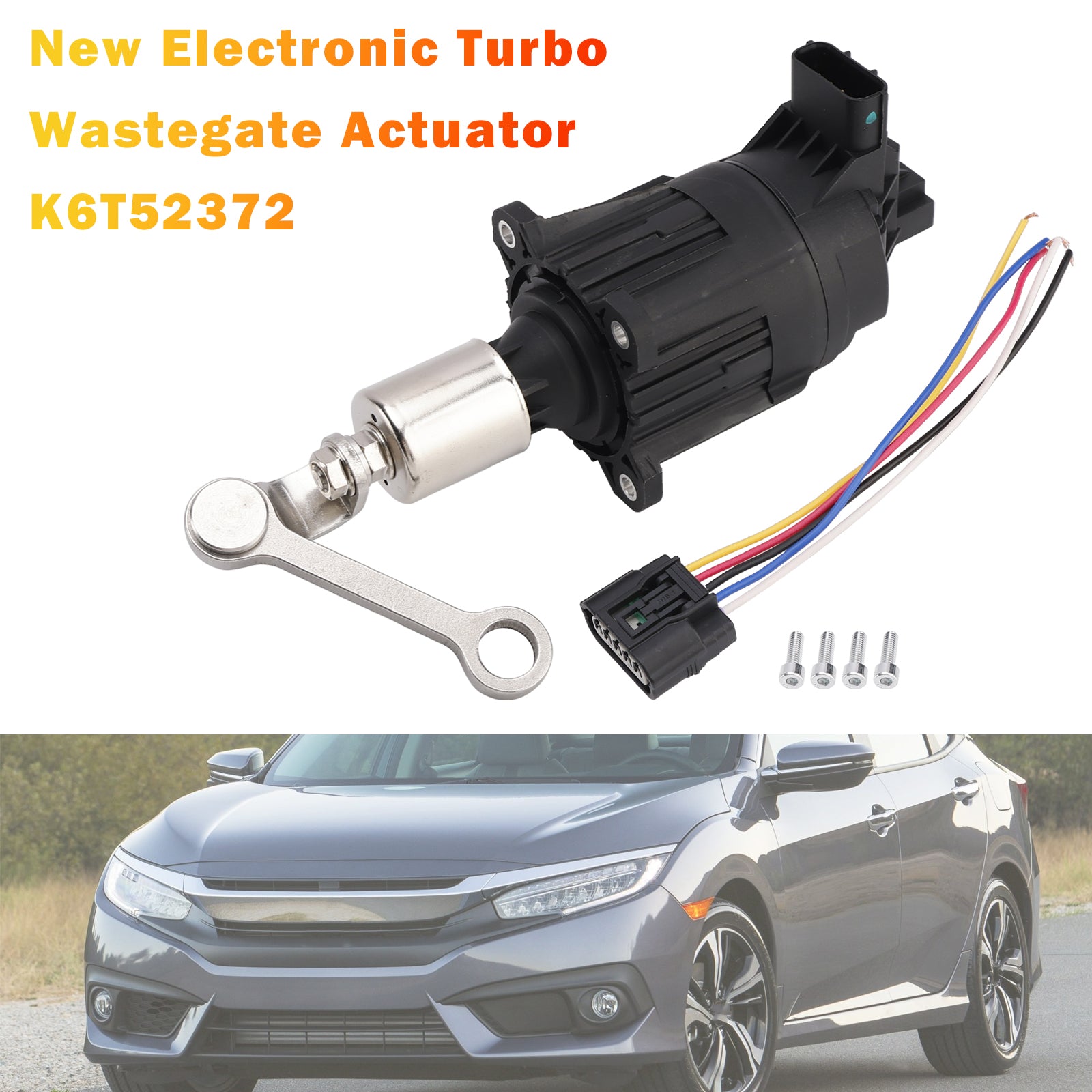 New Electronic Turbo Wastegate Actuator for Honda Civic 1.5L 2016-2019 K6T52372 Generic