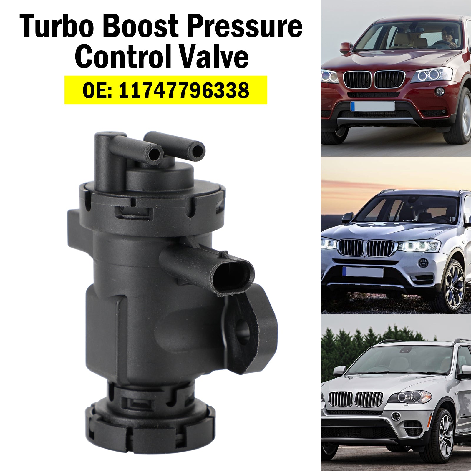 صمام التحكم في الضغط Turbo Boost لسيارات BMW 1 3 5 6 7 X3 X5 X6 11747796338