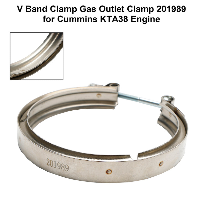 V Band Clamp Gas Outlet Clamp 201989 for Cummins KTA38 Engine