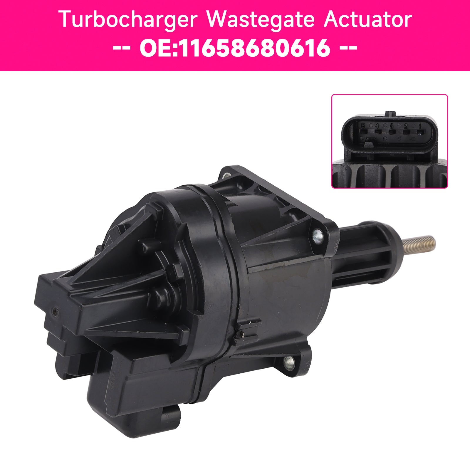 2015-2016 BMW 750Li xDrive 16 models N63B44C 330 8A/MT Turbocharger Wastegate Actuator 11658680616