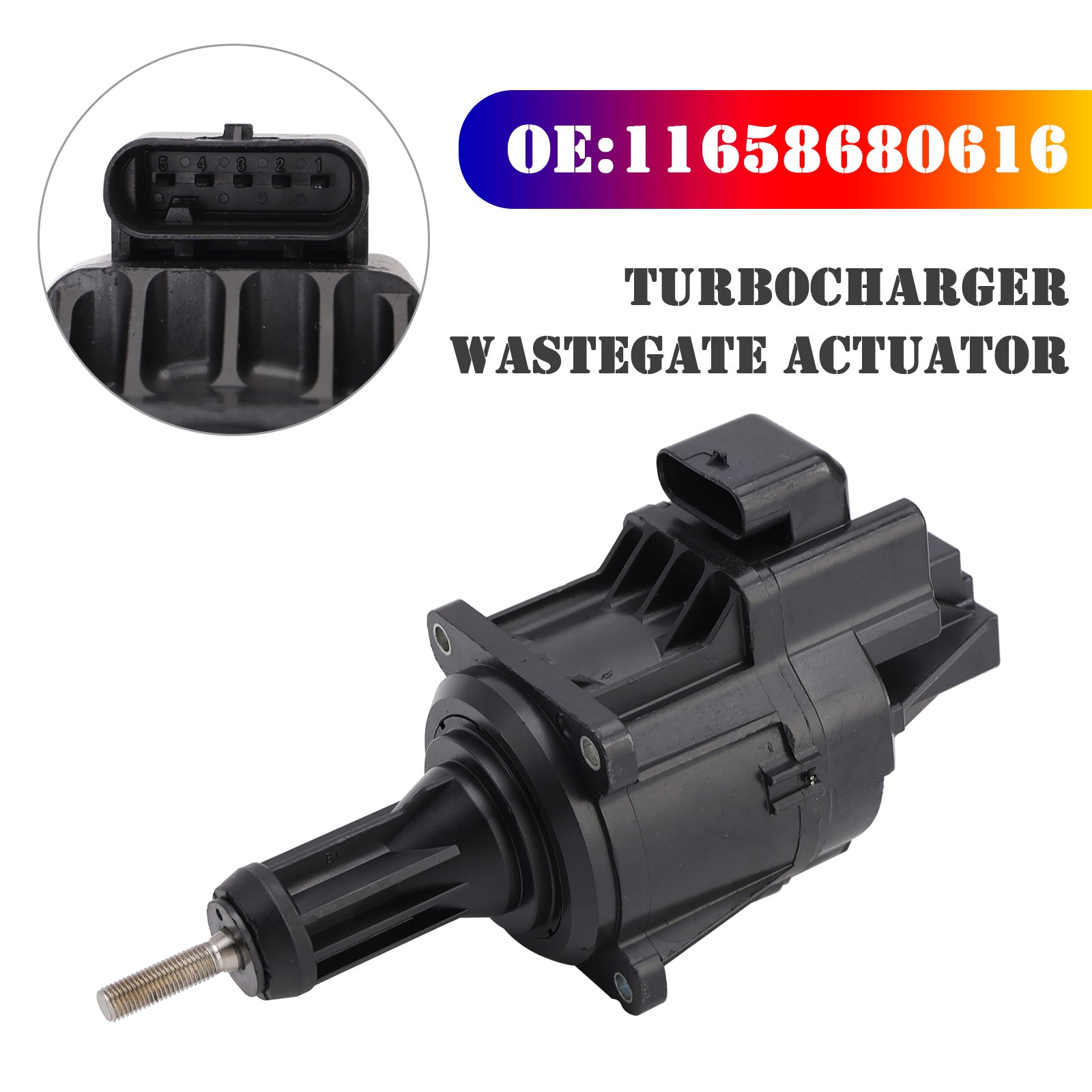 2015-2016 BMW 750Li xDrive 16 models N63B44C 330 8A/MT Turbocharger Wastegate Actuator 11658680616