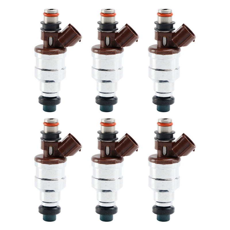 6 inyectores de combustible compatibles con Toyota 4Runner Pickup 89-95 3VZE 3.0L V6 23209-65020 genérico