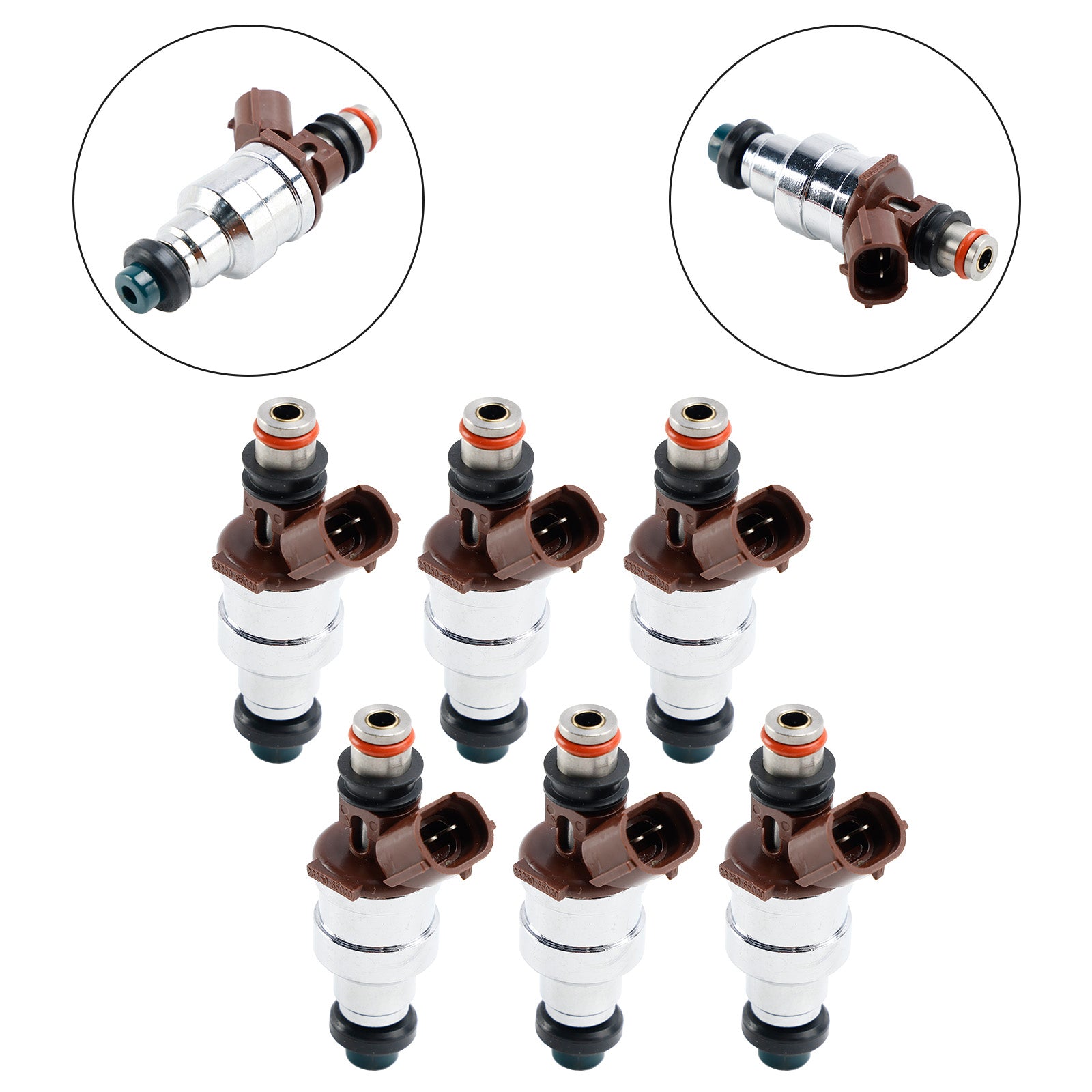 6pcs Fuel Injectors fit Toyota 4Runner Pickup 89-95 3VZE 3.0L V6 23209-65020 Generic