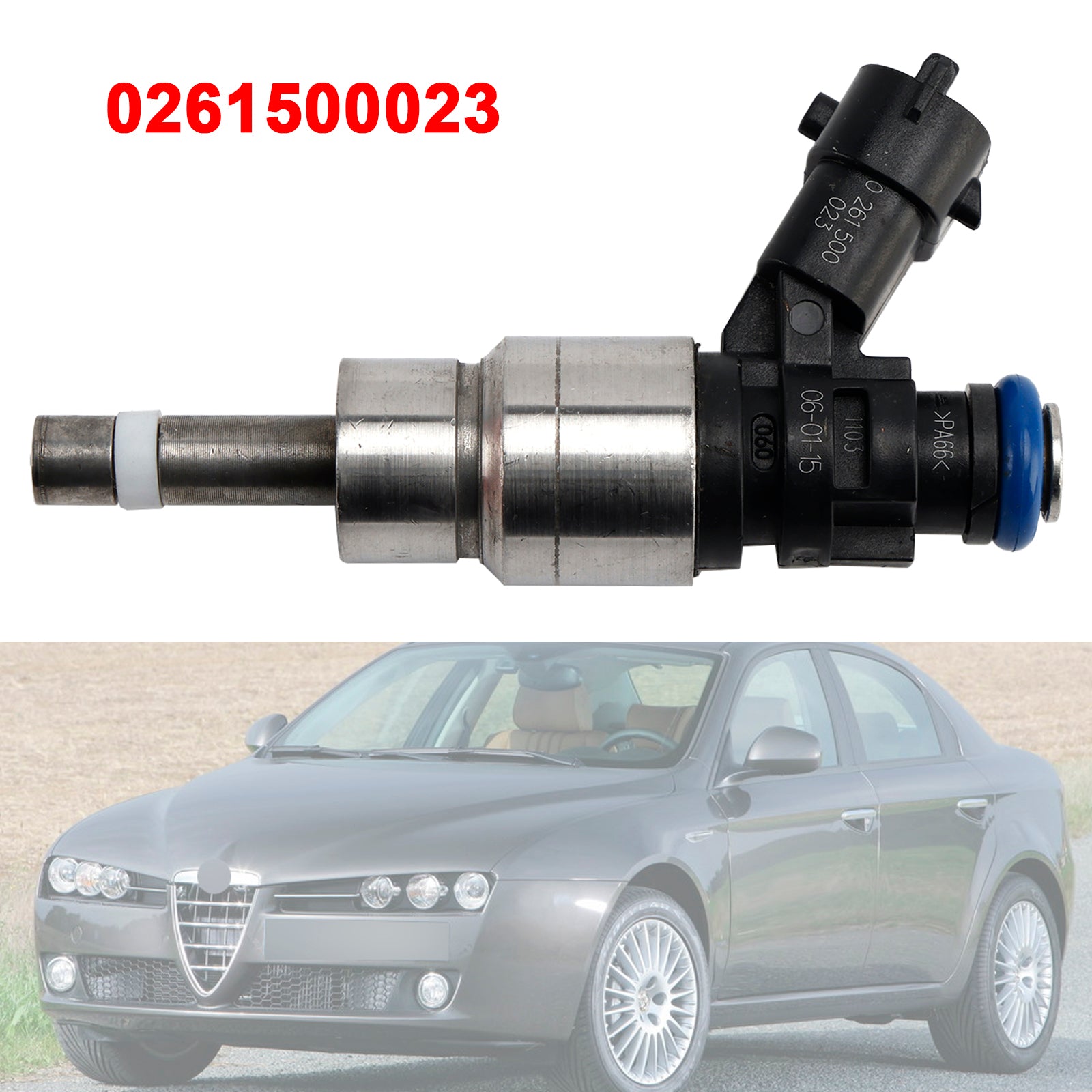 1Pcs Fuel Injector For Alfa Romeo 159 939 Brera Spider 2.2 JTS 0261500023