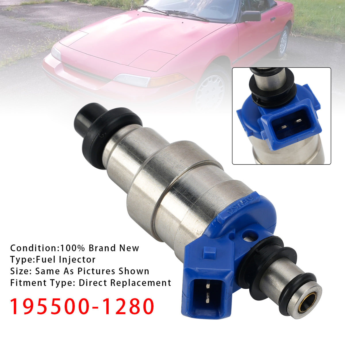 1Pcs Fuel Injector For Mazda MX-6 626 Ford Probe Mercury 1.6L 2.2L 195500-1280