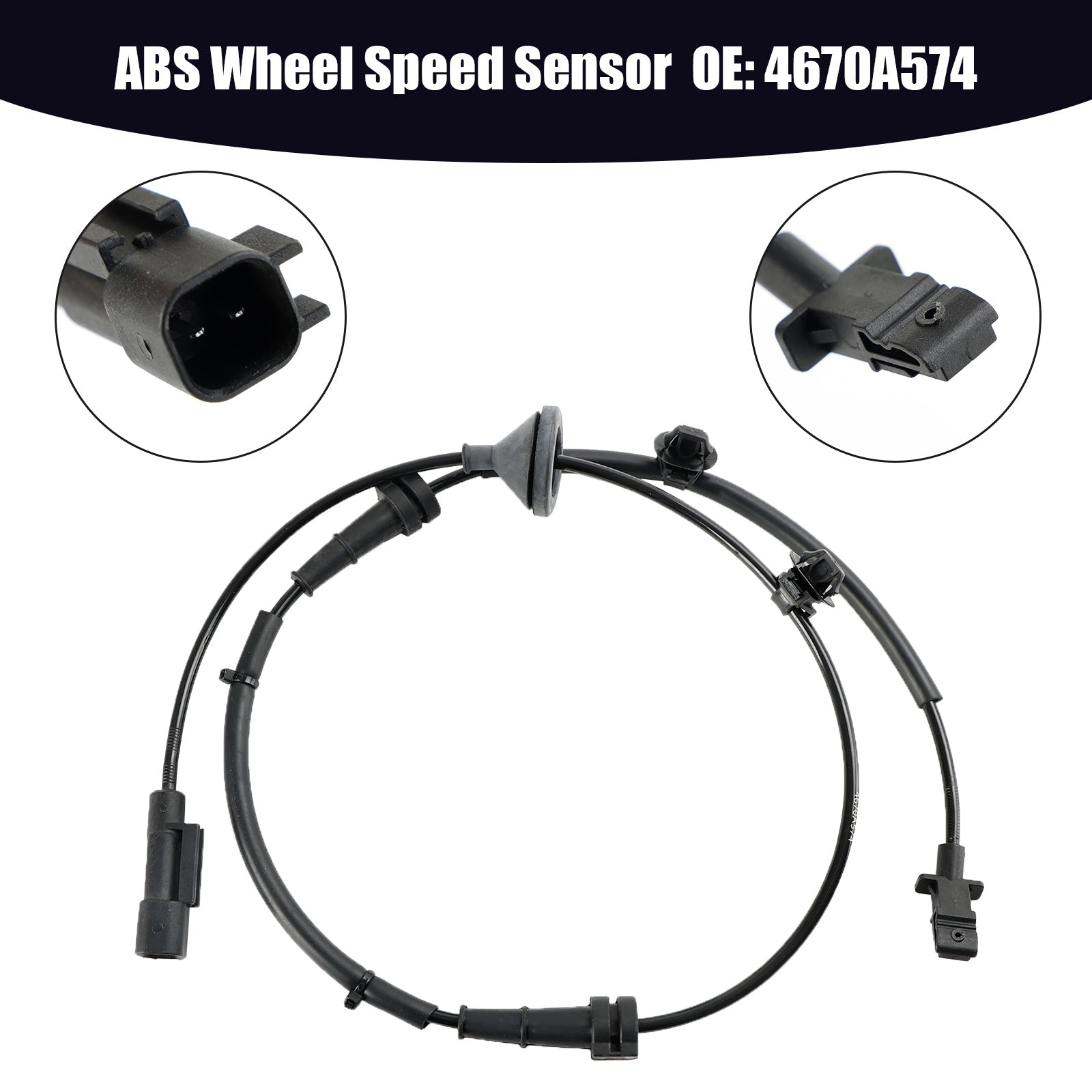 4670A574 Rear Right ABS Wheel Speed Sensor Mitsubishi Outlander III 2010-On