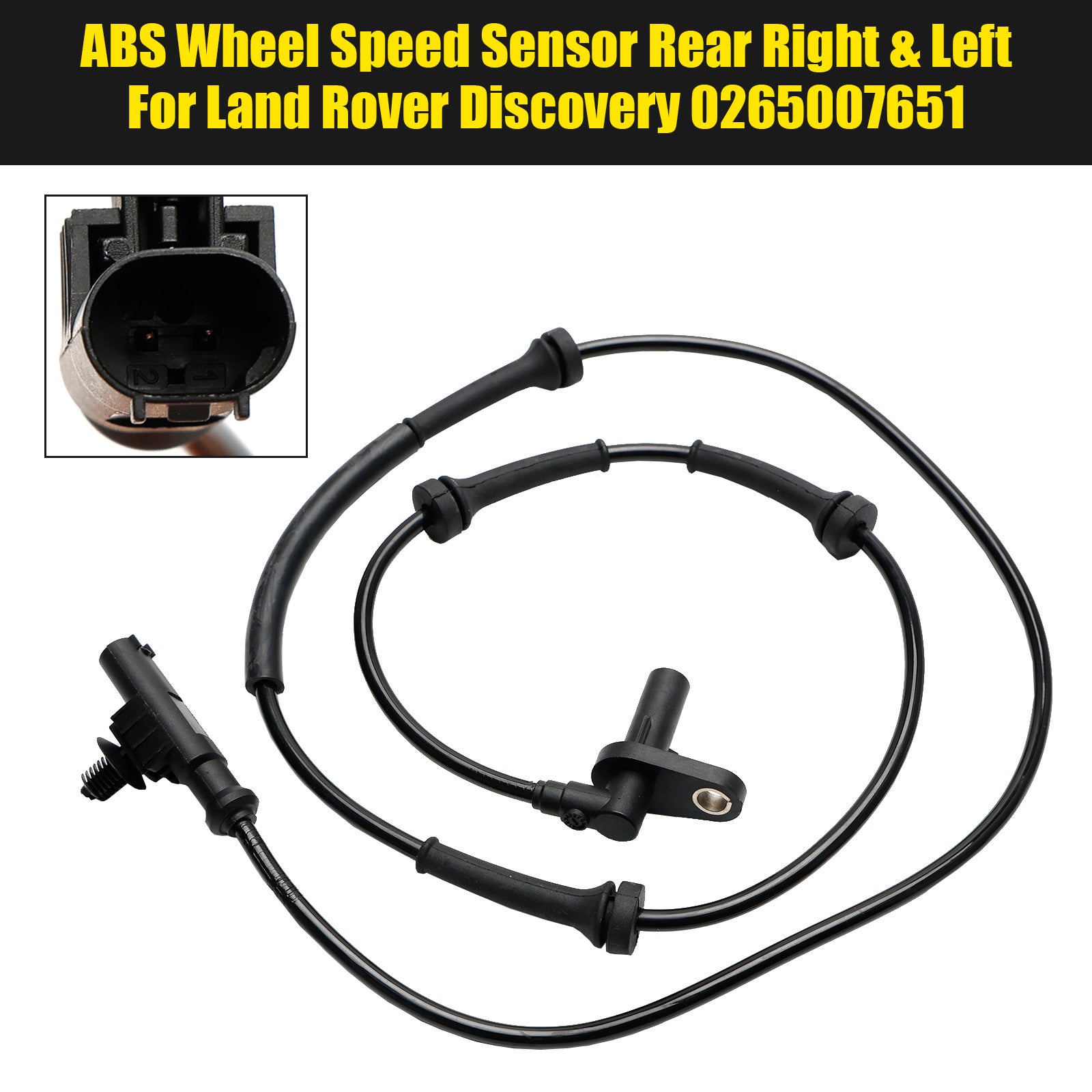 ABS Wheel Speed Sensor Rear Right & Left For Land Rover Discovery 0265007651