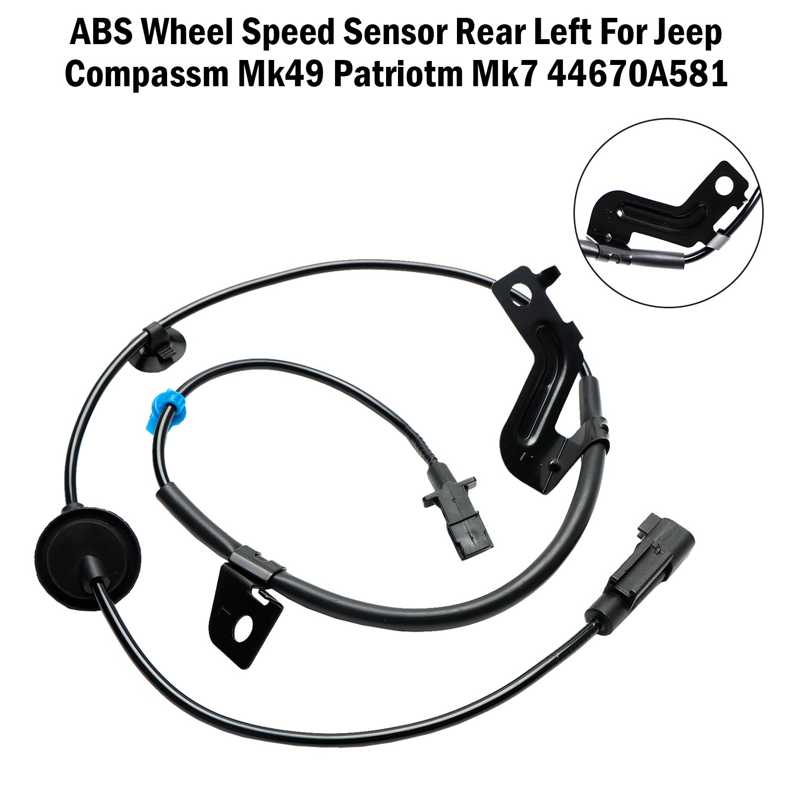 ABS Wheel Speed Sensor Rear Left For Jeep Compassm Mk49 Patriotm Mk7 44670A581