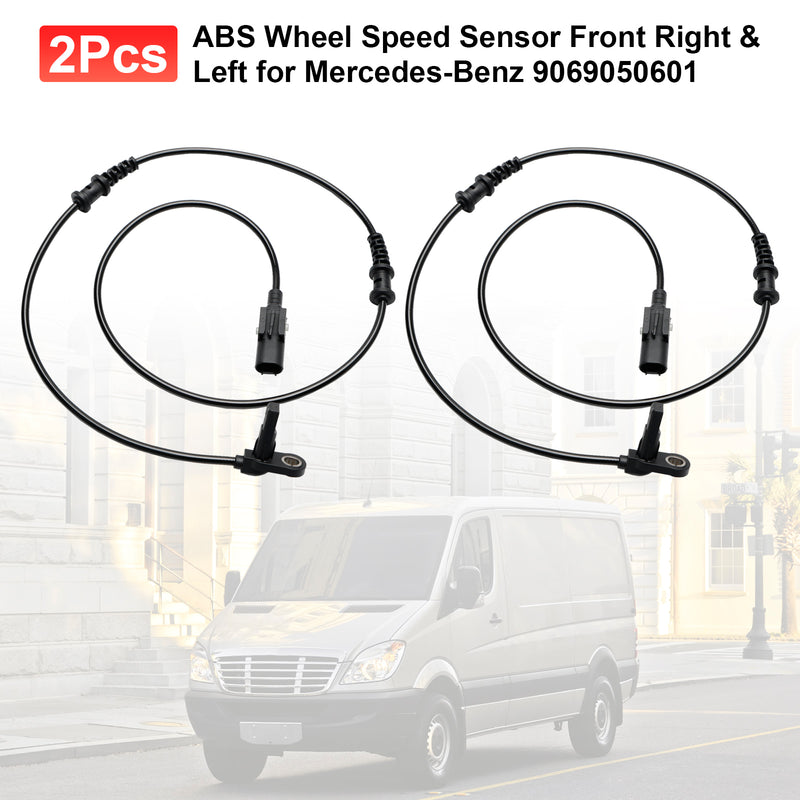 Sensor de velocidad de rueda ABS, 2 uds., delantero derecho e izquierdo para mercedes-benz 9069050601