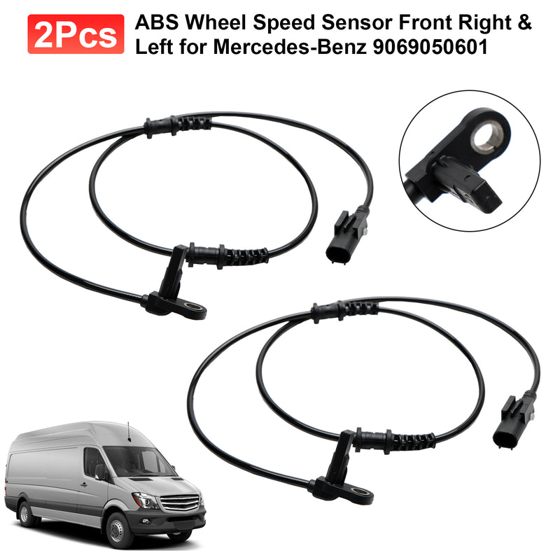 Sensor de velocidad de rueda ABS, 2 uds., delantero derecho e izquierdo para mercedes-benz 9069050601