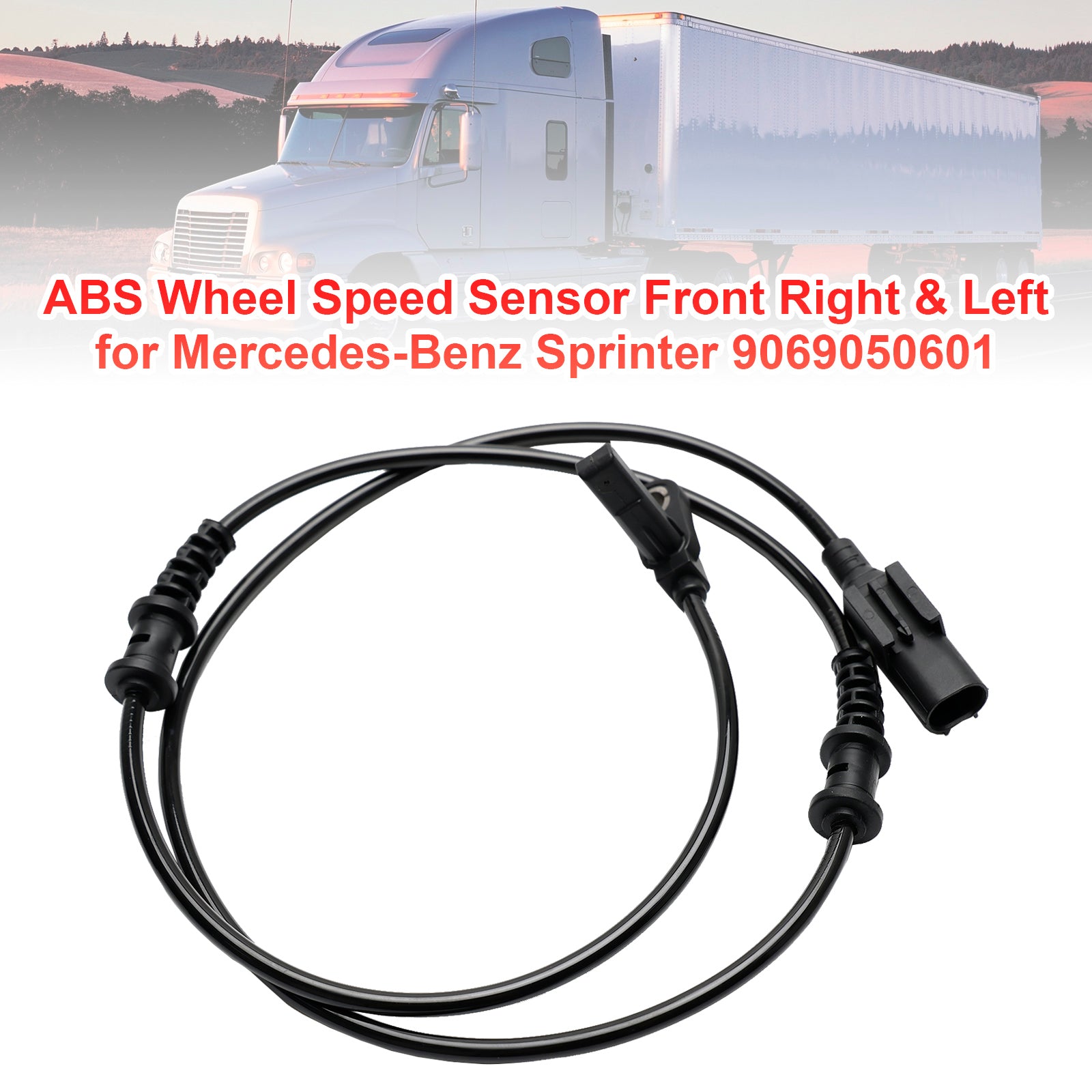 ABS Wheel Speed Sensor Front Right & Left for Mercedes-Benz Sprinter 9069050601