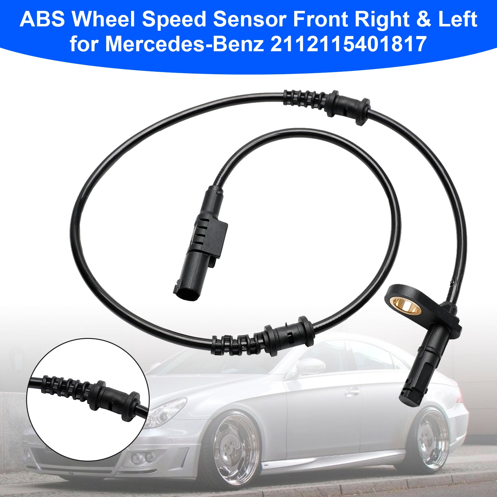 ABS Wheel Speed Sensor Front Right & Left for Mercedes-Benz 2112115401817