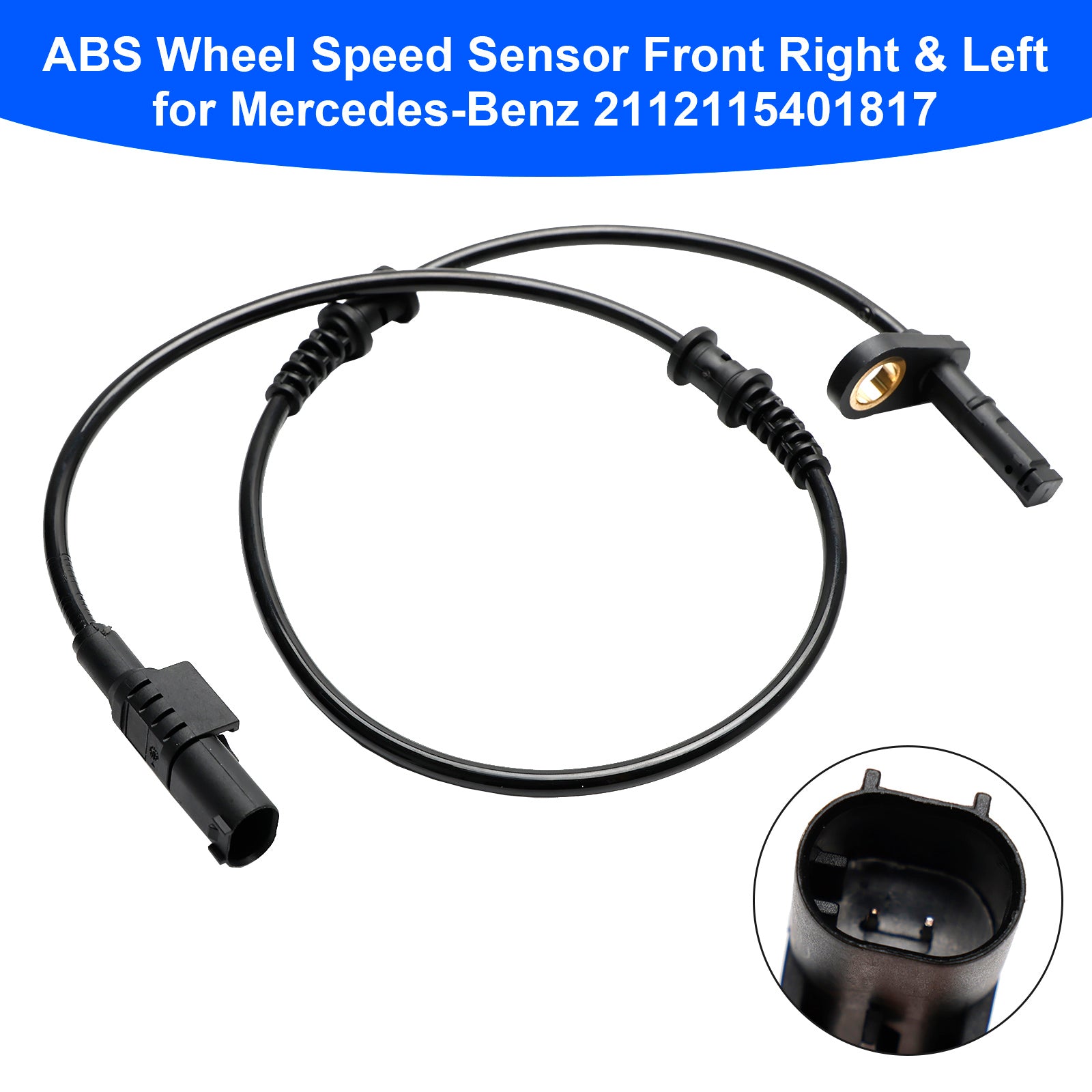 ABS Wheel Speed Sensor Front Right & Left for Mercedes-Benz 2112115401817