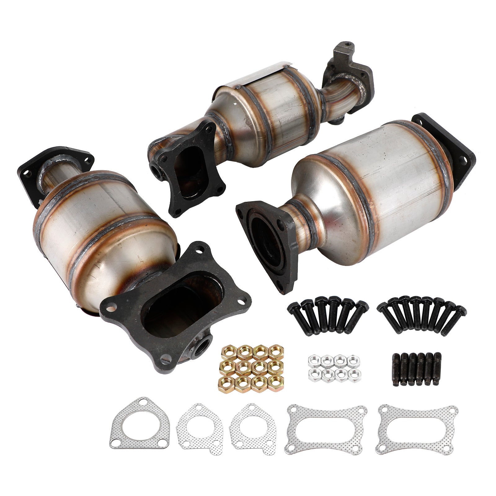 09-15 Pilot 3.5L Honda Left & Right & Rear Catalytic Converters Set 45131 45132 16447 Generic