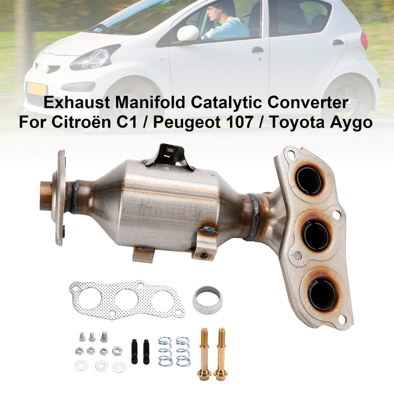 Catalytic Converter 0342K0 For Toyota Aygo Citroen C1 Peugeot 107 2005-2014
