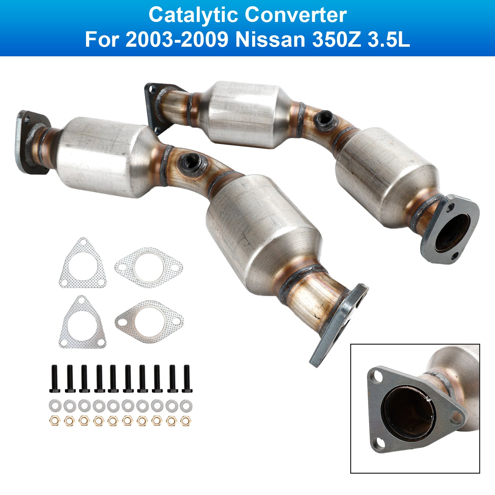 2003-2009 Nissan 350Z 3.5L Front Left & Right Catalytic Converter 16197 16198 Generic