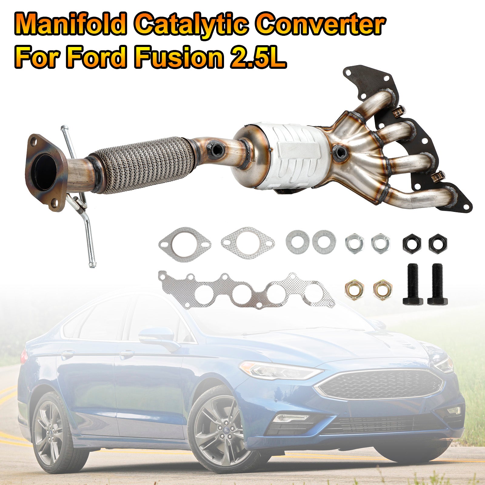 Manifold Catalytic Converter 18H44-276 Direct Fit For Ford Fusion 2.5L 2013-2018