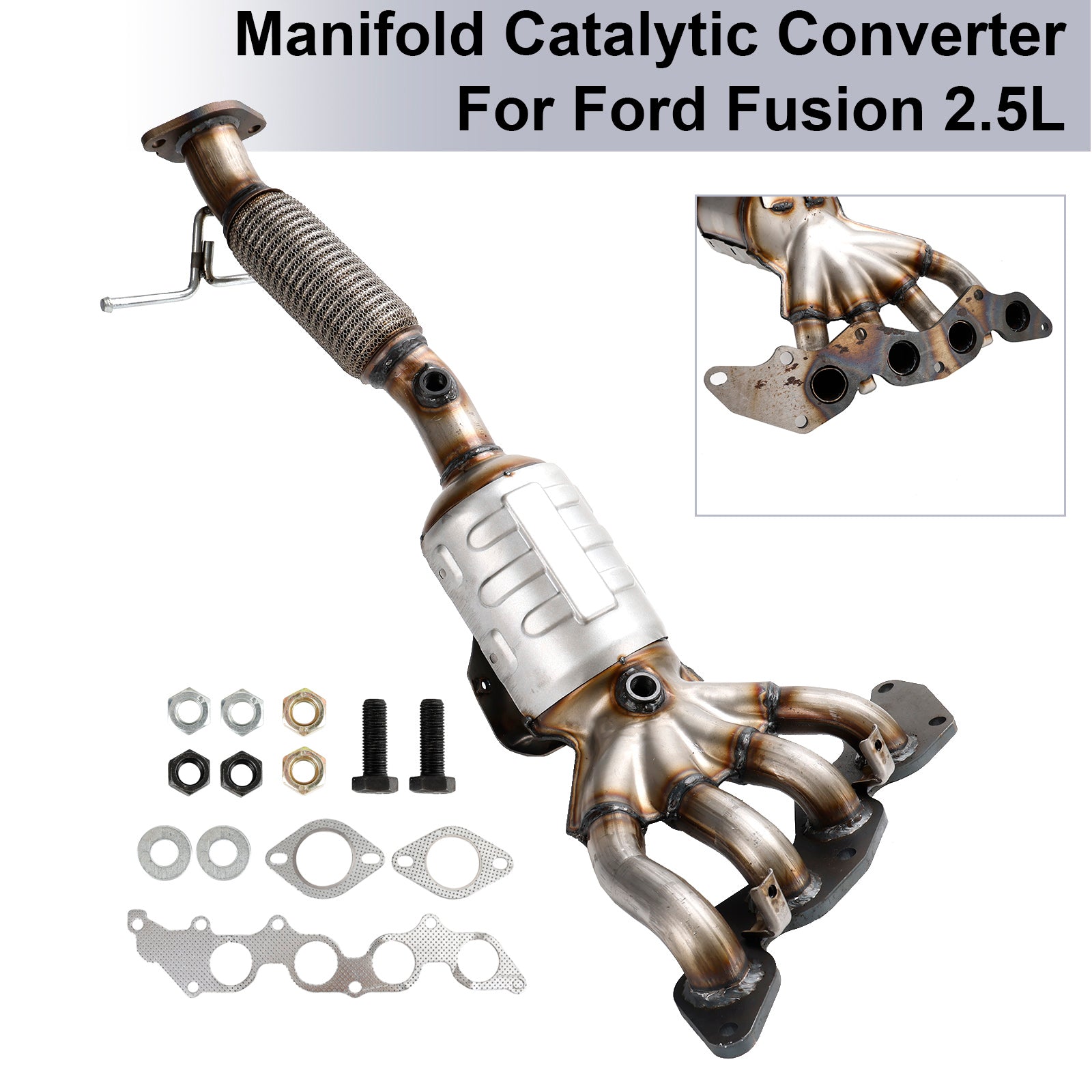 Manifold Catalytic Converter 18H44-276 Direct Fit For Ford Fusion 2.5L 2013-2018