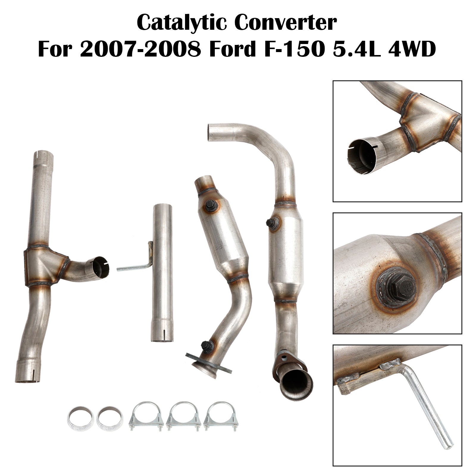 Left & Right Catalytic Converter 53569 50553 For 2006-2008 Ford F-150 5.4L 4WD