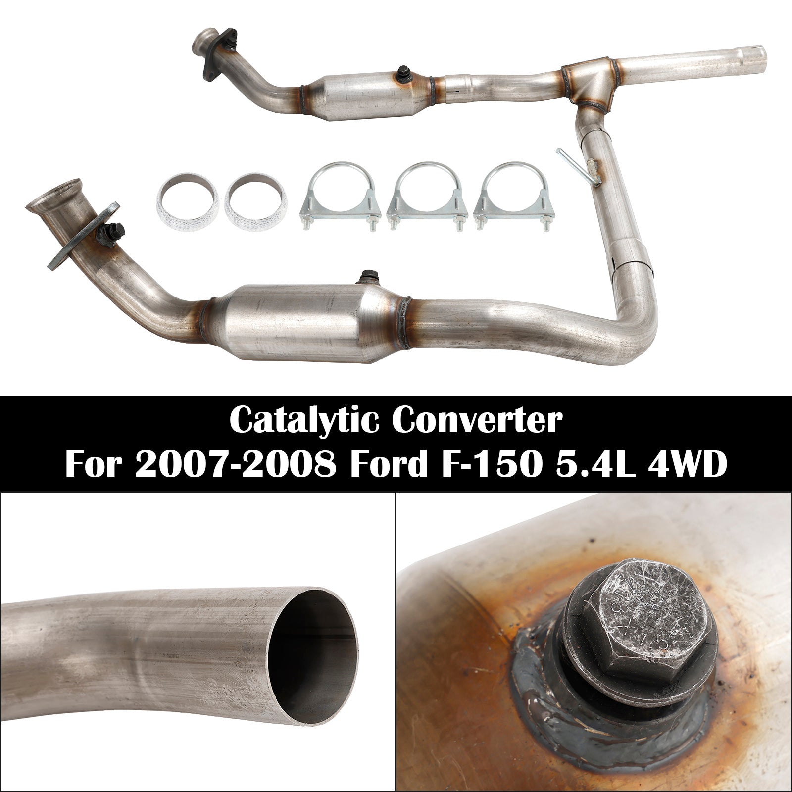 Left & Right Catalytic Converter 53569 50553 For 2006-2008 Ford F-150 5.4L 4WD