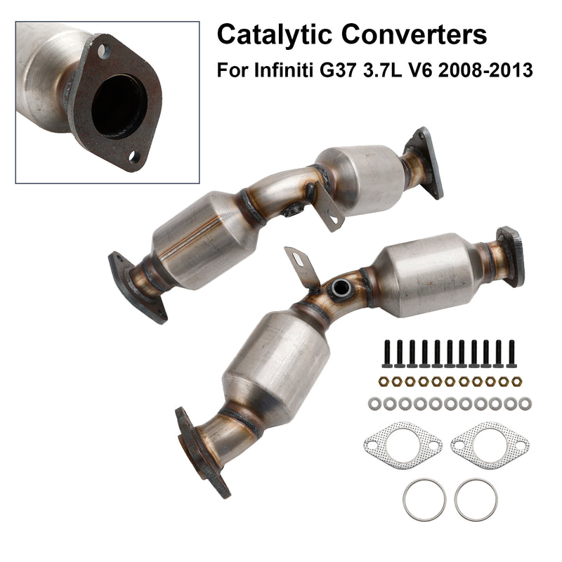 Catalytic Converters Front Both Sides 12H5485/84 For Infiniti G37 3.7L 2008-2013