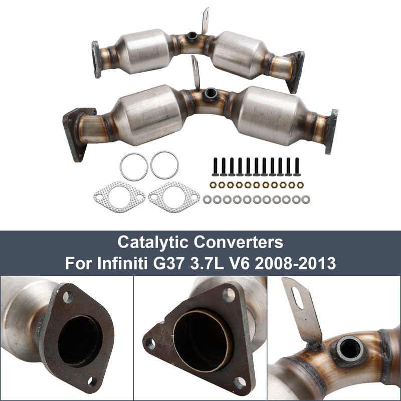 Catalytic Converters Front Both Sides 12H5485/84 For Infiniti G37 3.7L 2008-2013