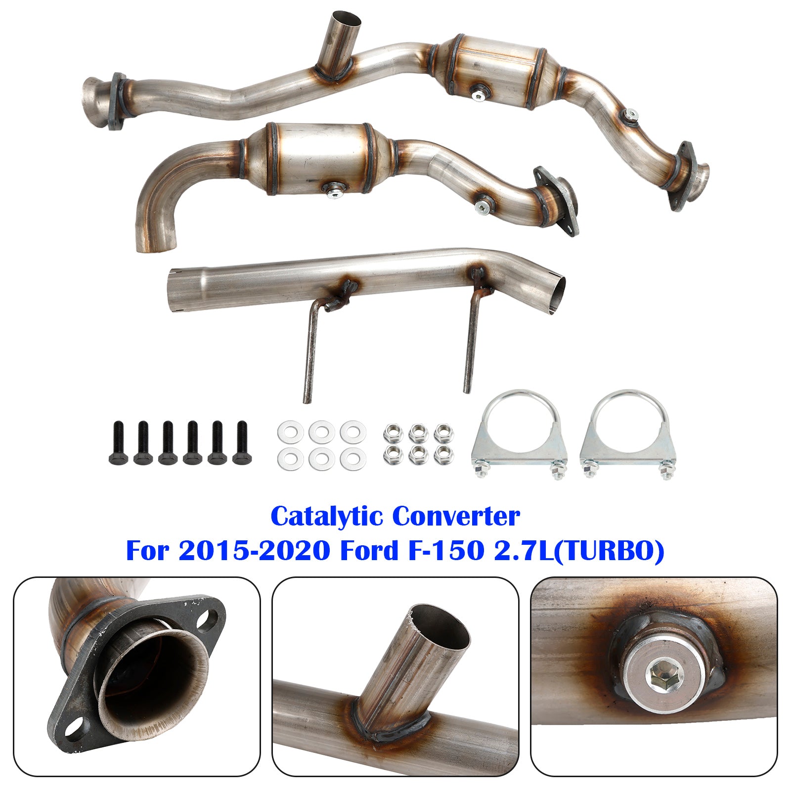 Right And Left Side Catalytic Converter For 2015-2020 Ford F-150 2.7L (TURBO)