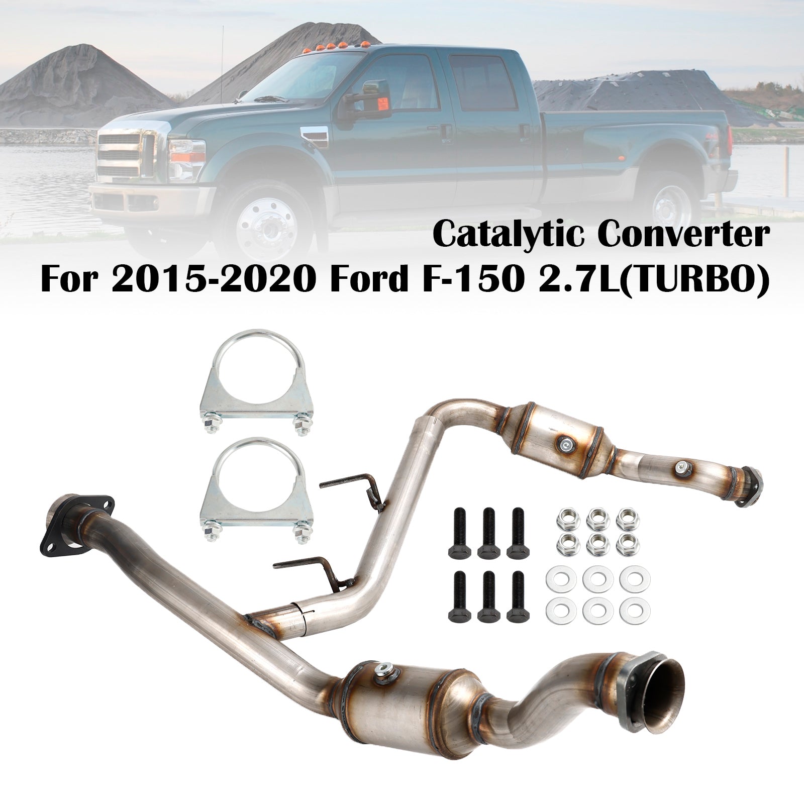 Right And Left Side Catalytic Converter For 2015-2020 Ford F-150 2.7L (TURBO)