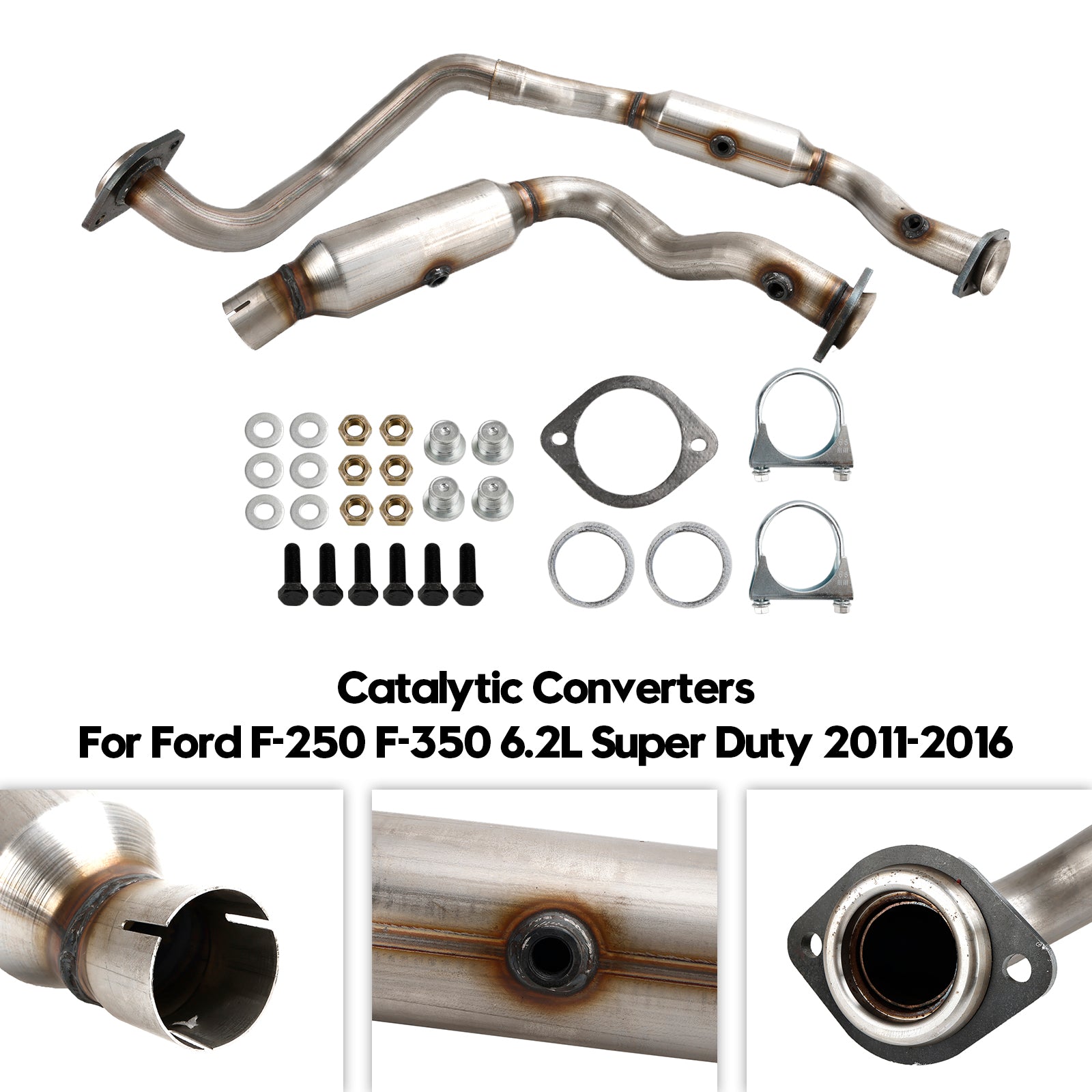 Both Sides Catalytic Converters For Ford F-250 F-350 6.2L Super Duty 2011-2016