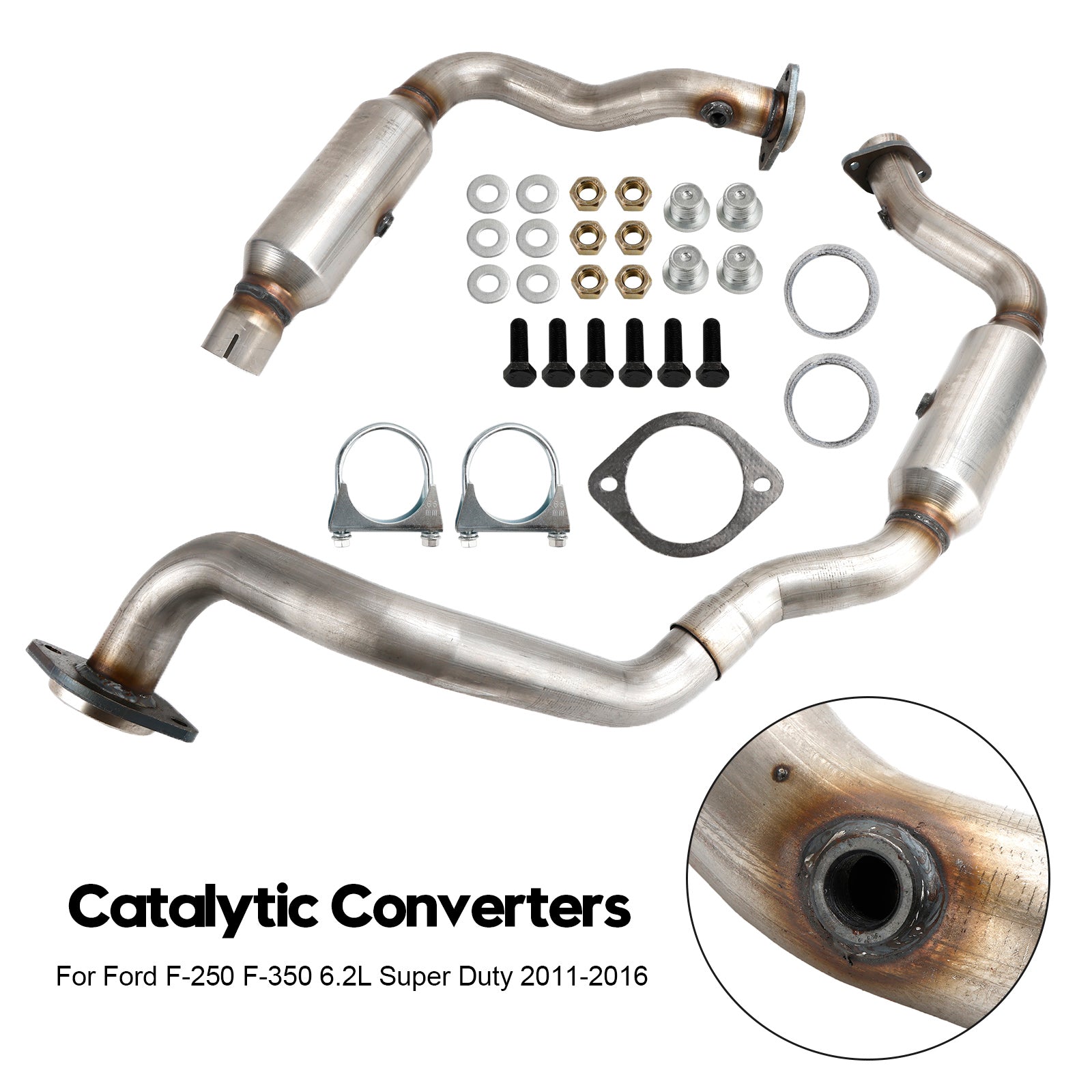 Both Sides Catalytic Converters For Ford F-250 F-350 6.2L Super Duty 2011-2016