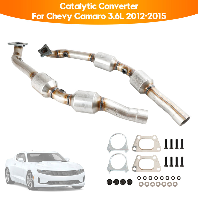 Left + Right Catalytic Converter For 2012 2013 2014 2015 Chevrolet Camaro 3.6L