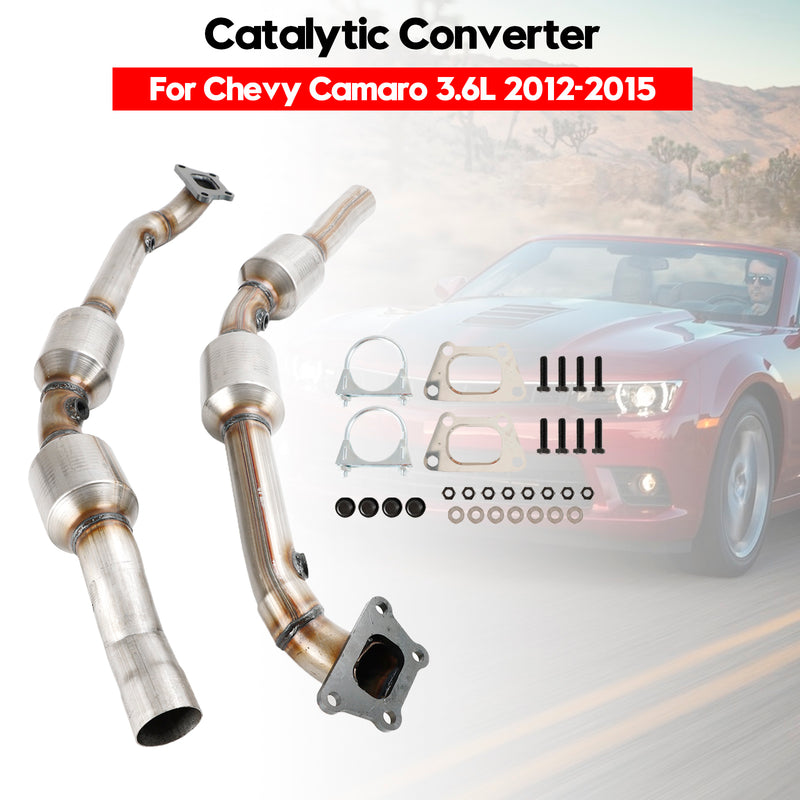 Left + Right Catalytic Converter For 2012 2013 2014 2015 Chevrolet Camaro 3.6L