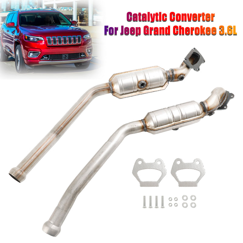 Left & Right Exhaust Catalytic Converter for Jeep Grand Cherokee 3.6L 2013-2017